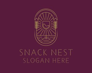 Artisanal Liquor Badge logo design