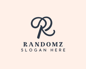 Salon Styling Boutique Letter R logo design