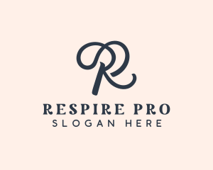 Salon Styling Boutique Letter R logo design