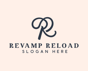 Salon Styling Boutique Letter R logo design