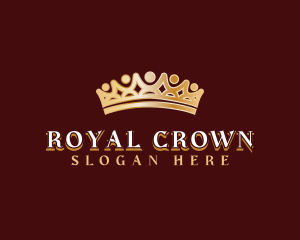 Social People Crown logo design