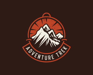 Mountain Hiking Trek logo design