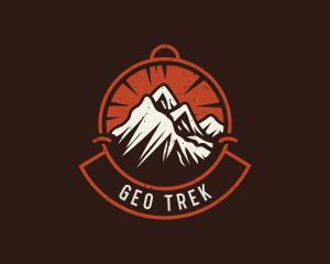 Mountain Hiking Trek logo design