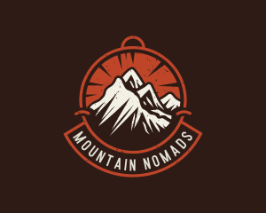 Mountain Hiking Trek logo design