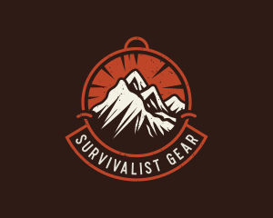 Mountain Hiking Trek logo design