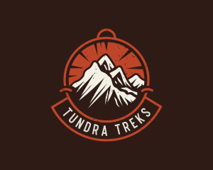 Mountain Hiking Trek logo design