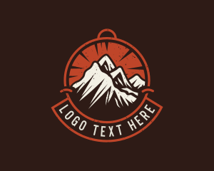 Hiking - Mountain Hiking Trek logo design