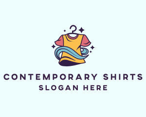 Laundry Clean Shirt logo design