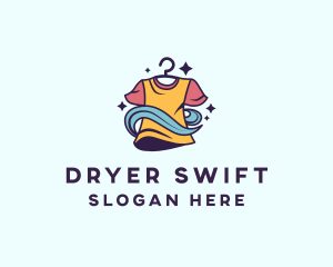 Laundry Clean Shirt logo design