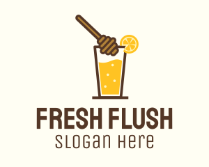 Lemon & Honey Juice logo design