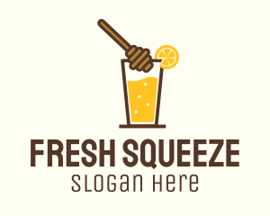 Lemon & Honey Juice logo design