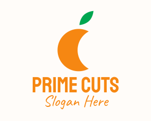 Orange Juice Fruit Logo