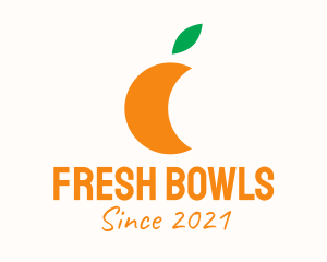 Orange Juice Fruit logo design