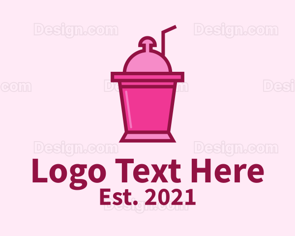 Pink Cooler Drink Logo