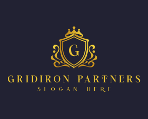 Luxury Crown Shield logo design