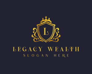 Luxury Crown Shield logo design