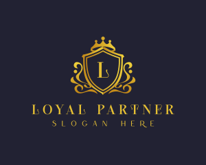 Luxury Crown Shield logo design