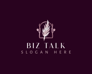 Floral Feather Quill logo