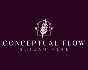Floral Feather Quill logo
