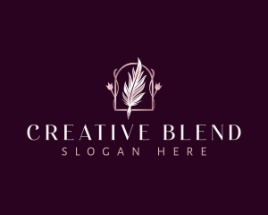 Floral Feather Quill logo