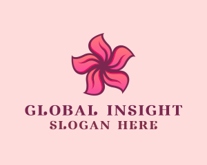 Pink Hawaiian Flower Logo