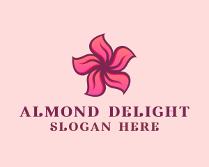 Pink Hawaiian Flower logo design