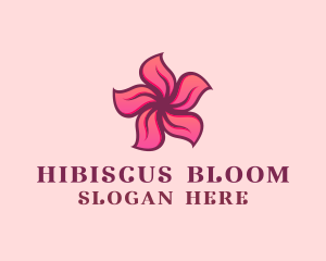 Pink Hawaiian Flower logo