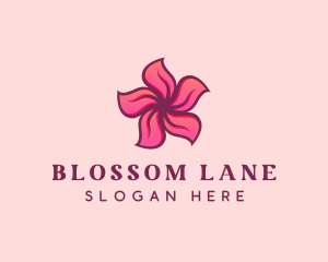 Pink Hawaiian Flower logo design