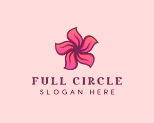 Pink Hawaiian Flower logo design