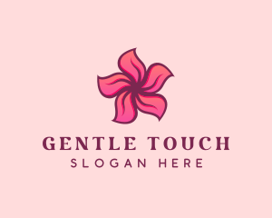 Pink Hawaiian Flower logo design