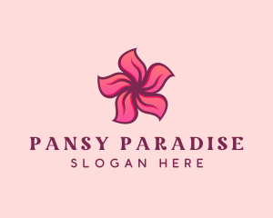 Pink Hawaiian Flower logo