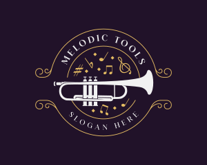 Musical Trumpet Instrument logo