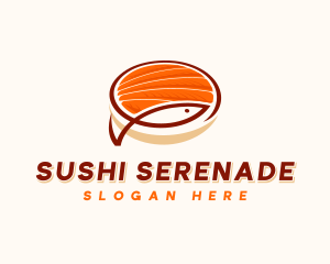 Japanese Sashimi Fish logo