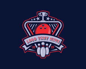 Bowling Sports Trophy logo