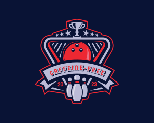 Bowling Sports Trophy logo design