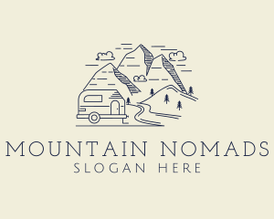 Outdoor Camping Mountain logo design