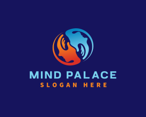 Hand Mind Wellness logo design