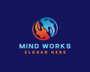 Hand Mind Wellness logo design