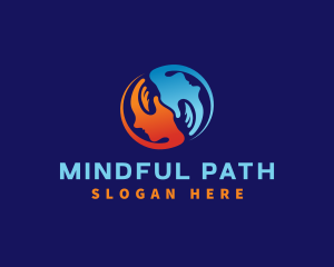 Hand Mind Wellness logo design