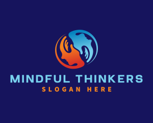 Hand Mind Wellness logo design