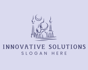 Muslim Mosque Structure Logo