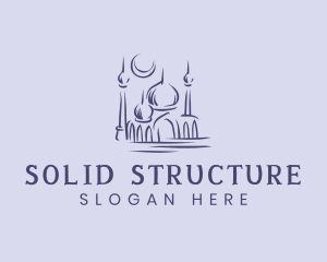 Muslim Mosque Structure logo design