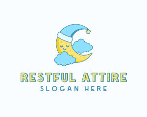 Sleeping Moon Cartoon logo