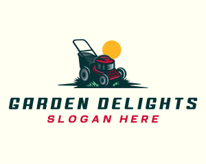 Lawn Care Mower logo design