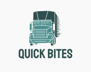 Trailer Truck Courier  logo design