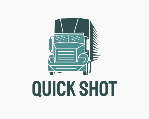 Trailer Truck Courier  logo design