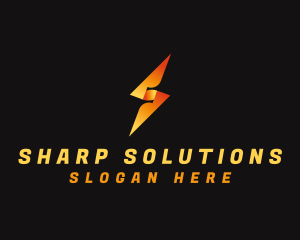 Electrical Power Bolt logo design