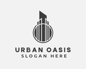 Abstract Urban Skyscraper logo design