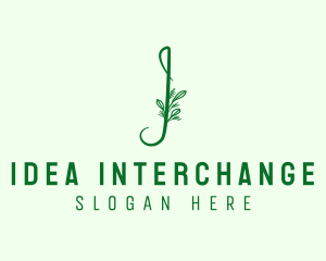 Natural Elegant Letter I logo design