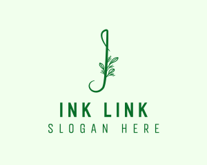 Natural Elegant Letter I logo design